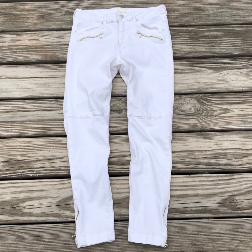 H&M white ankle zip jeans - Picture 1 of 11